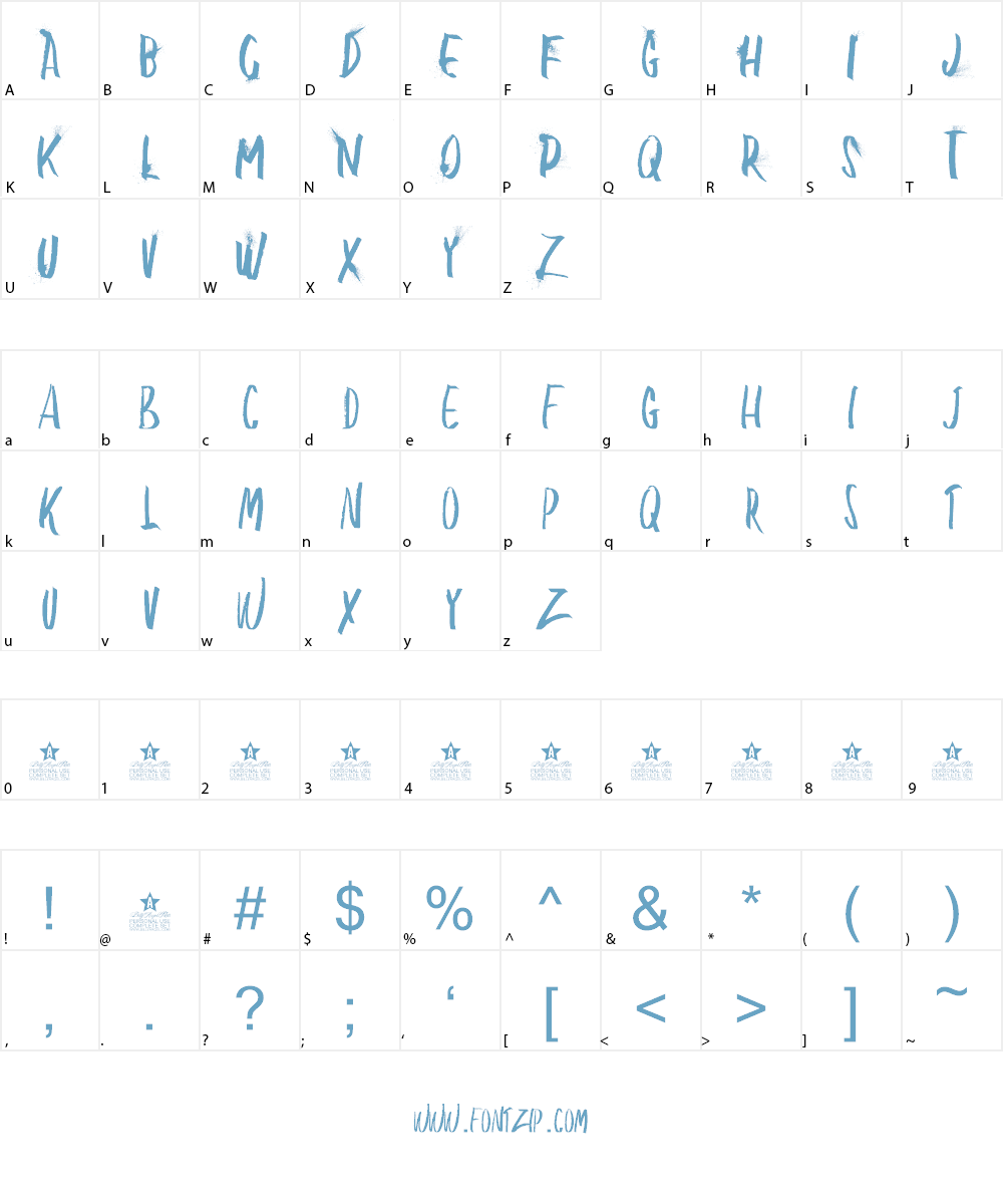 BLOW ME PERSONAL USE Font Character